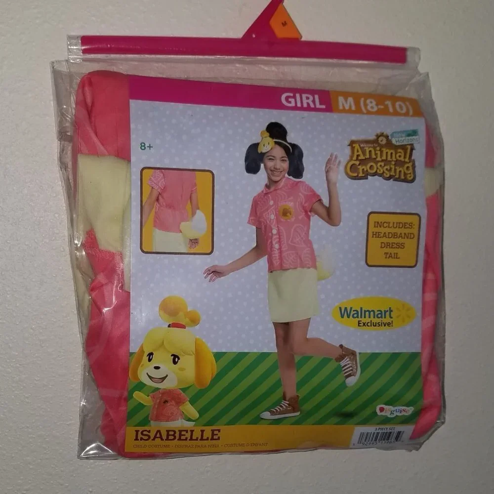 NEW Isabelle Animal Crossing New Horizons Girls Halloween Costume Medium 8-10
